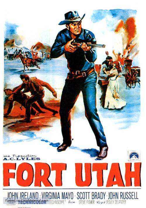 Fort Utah - Belgian Movie Poster