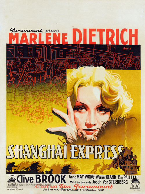 Shanghai Express - French Movie Poster