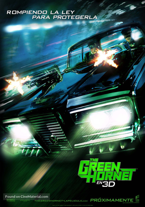 The Green Hornet - Spanish Movie Poster