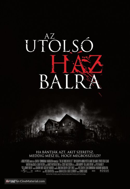 The Last House on the Left - Hungarian Movie Poster