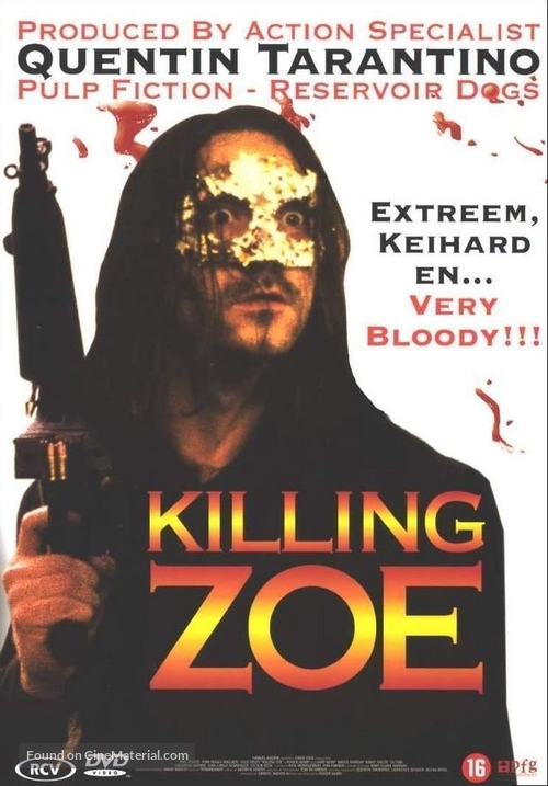 Killing Zoe - Dutch DVD movie cover