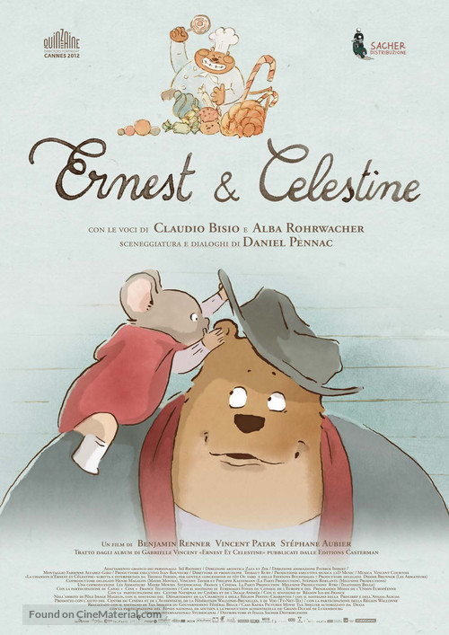 Ernest et C&eacute;lestine - Italian Movie Poster