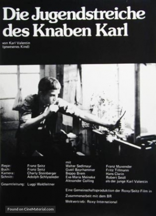 Die Jugendstreiche des Knaben Karl - German Movie Cover