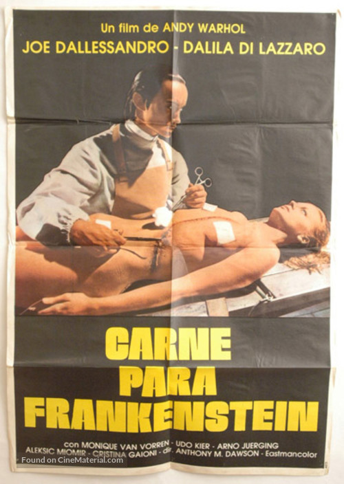 Flesh for Frankenstein - Chilean Movie Poster