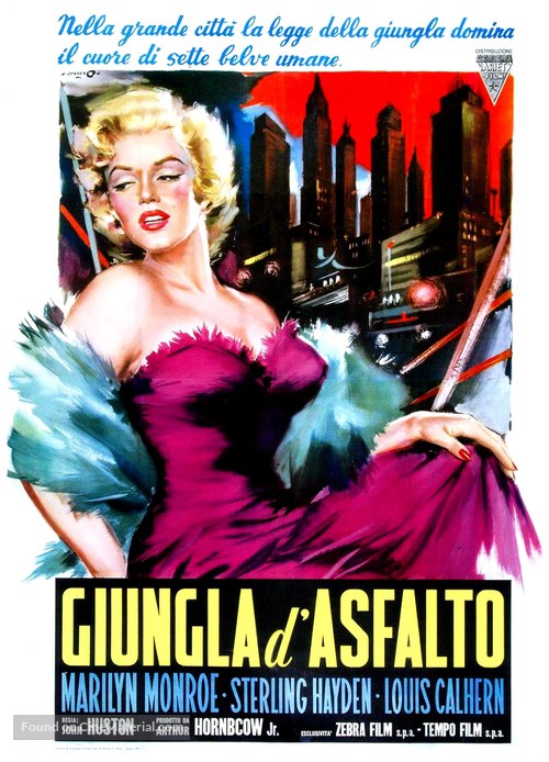 The Asphalt Jungle - Italian Movie Poster
