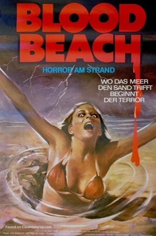 Blood Beach - German Movie Poster