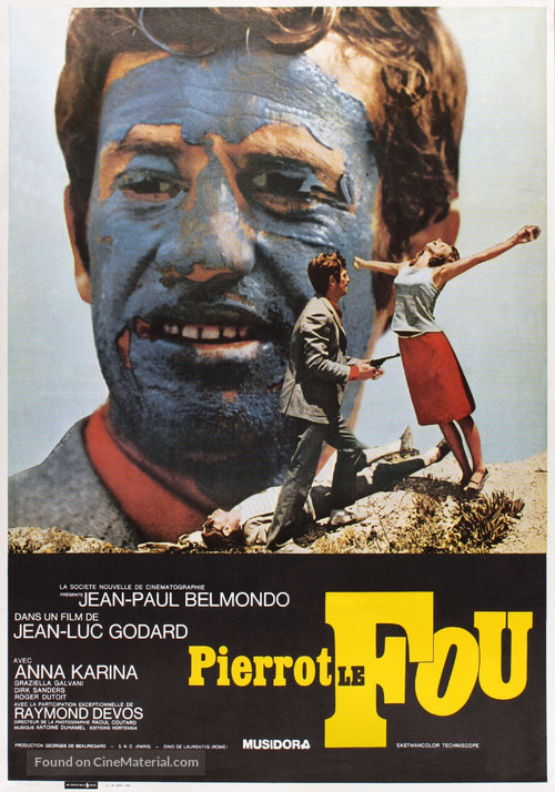 Pierrot le fou - Spanish Movie Poster