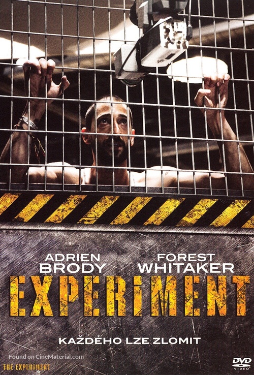 The Experiment - Czech DVD movie cover