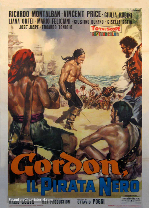 Gordon, il pirata nero - Italian Movie Poster