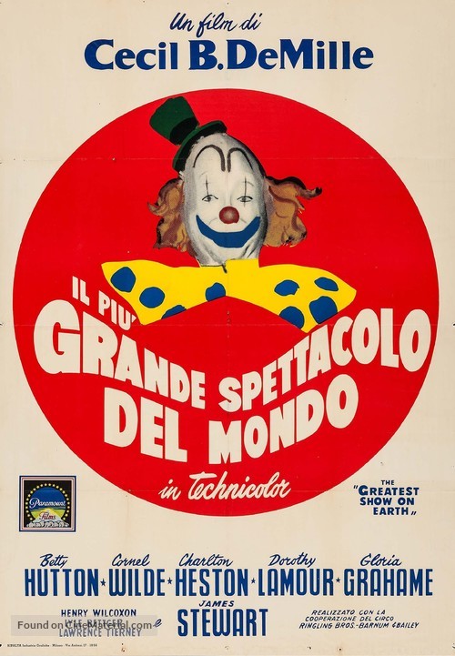 The Greatest Show on Earth - Italian Movie Poster