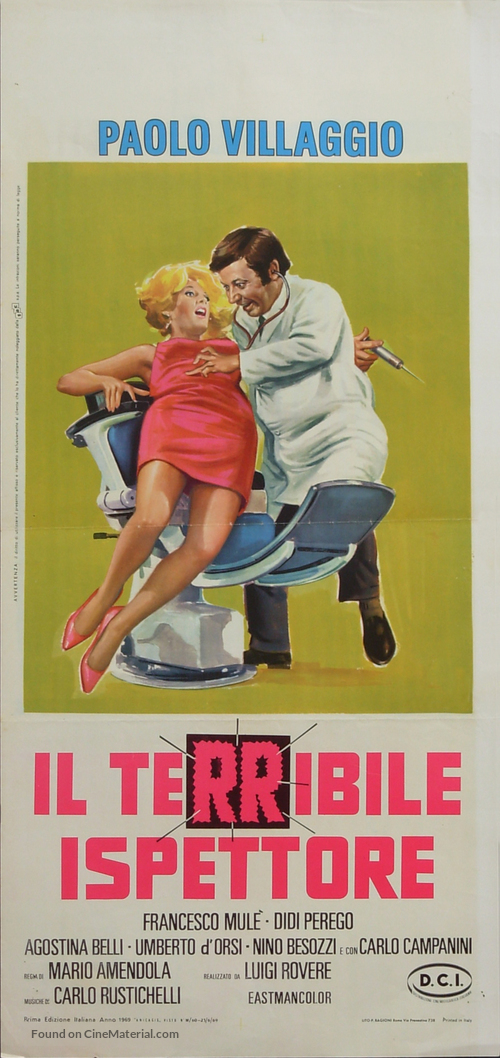 Il terribile ispettore - Italian Movie Poster