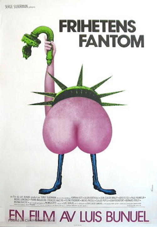 La fant&ocirc;me de la libert&eacute; - Swedish Movie Poster