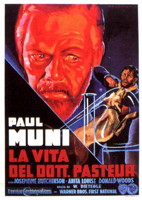 The Story of Louis Pasteur - Italian Movie Poster