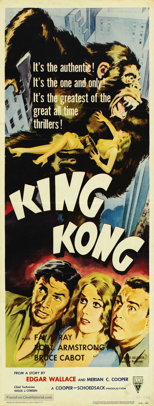 King Kong - Re-release movie poster