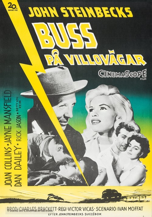 The Wayward Bus - Swedish Movie Poster