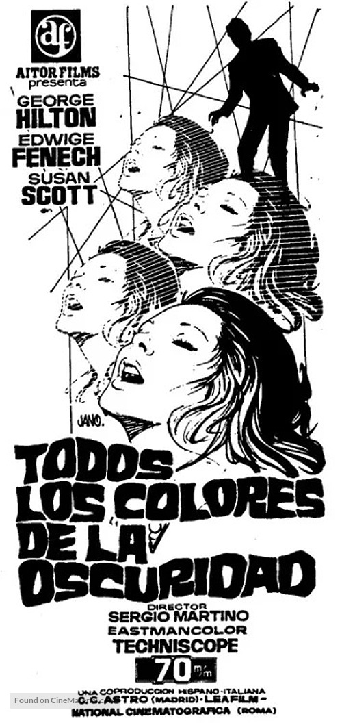 Tutti i colori del buio - Spanish poster