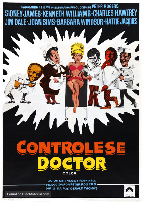 Carry On Again Doctor - Spanish Movie Poster