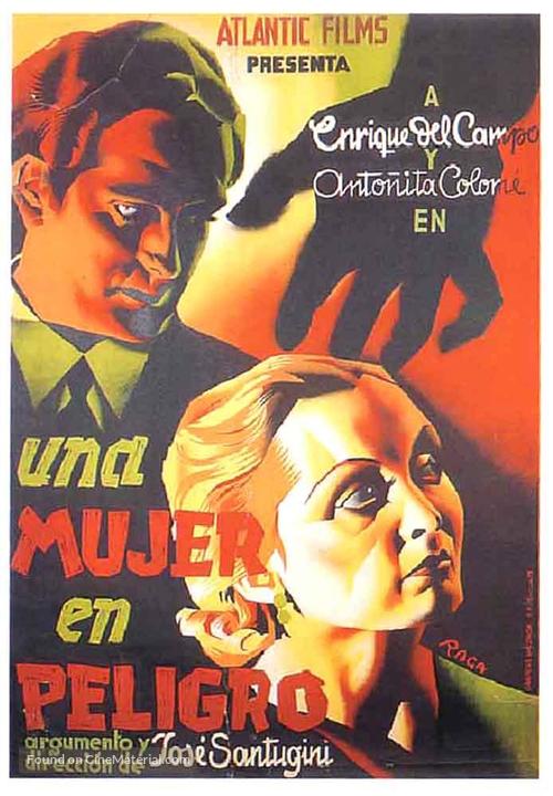 Mujer en peligro, Una - Spanish Movie Poster