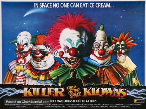Killer Klowns from Outer Space - Video release movie poster