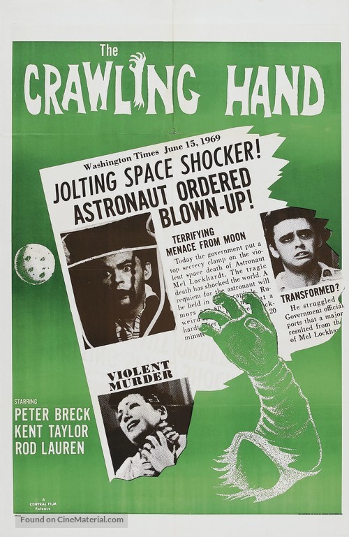 The Crawling Hand - Movie Poster