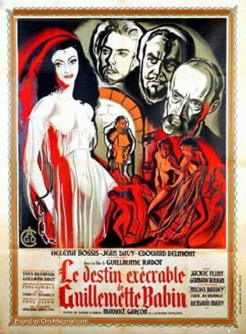 Le destin ex&eacute;crable de Guillemette Babin - French Movie Poster