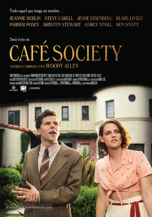 Caf&eacute; Society - Argentinian Movie Poster