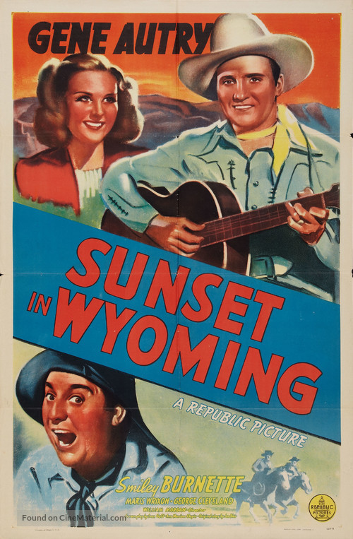 Sunset in Wyoming - Movie Poster