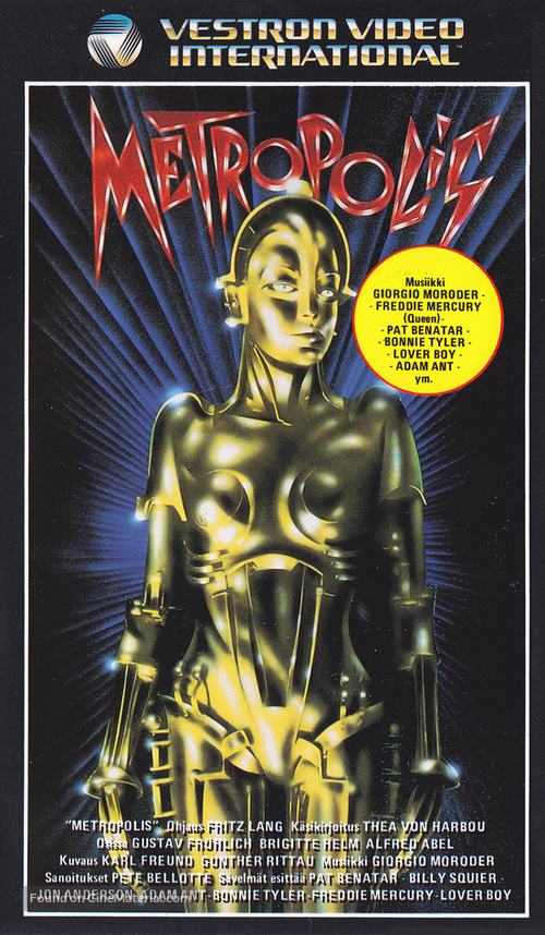 Metropolis - Finnish VHS movie cover