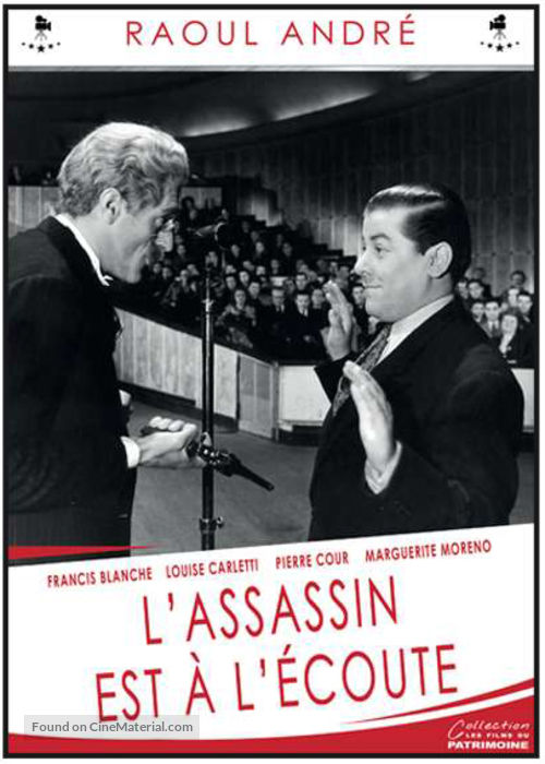 L&#039;assassin est &agrave; l&#039;&eacute;coute - French Movie Cover