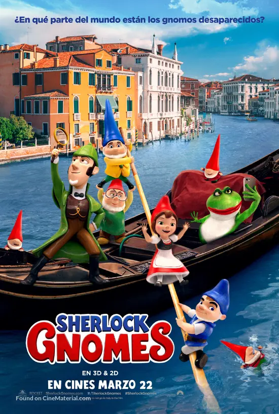 Sherlock Gnomes - Colombian Movie Poster