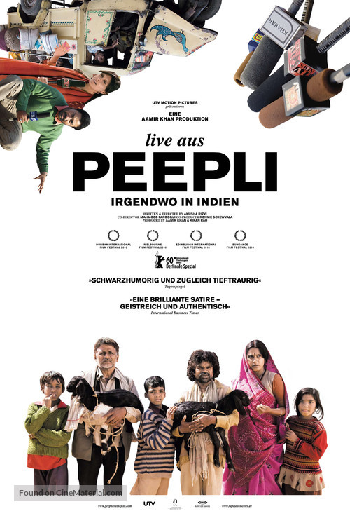 Peepli (Live) - German Movie Poster