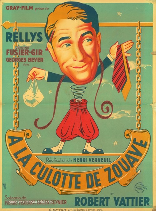 &Agrave; la culotte de zouave - French Movie Poster