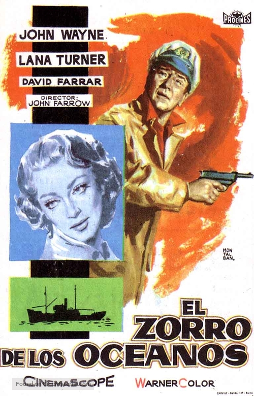 The Sea Chase - Spanish Movie Poster