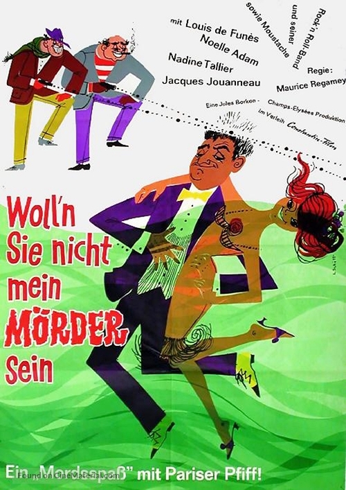 Comme un cheveu sur la soupe - German Movie Poster
