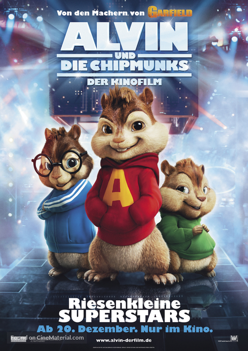 Alvin and the Chipmunks - German Movie Poster