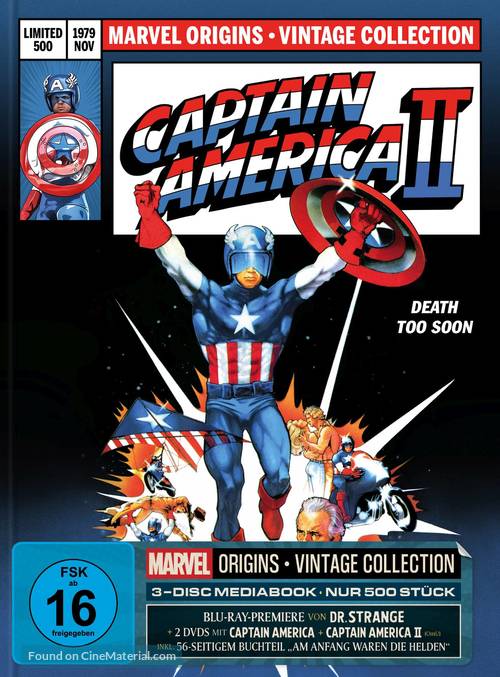 Captain America II: Death Too Soon - German Movie Cover