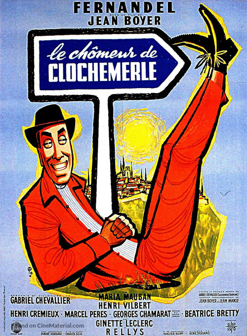Le ch&ocirc;meur de Clochemerle - French Movie Poster