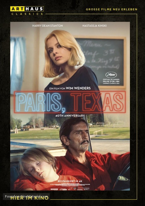 Paris, Texas - German Movie Poster