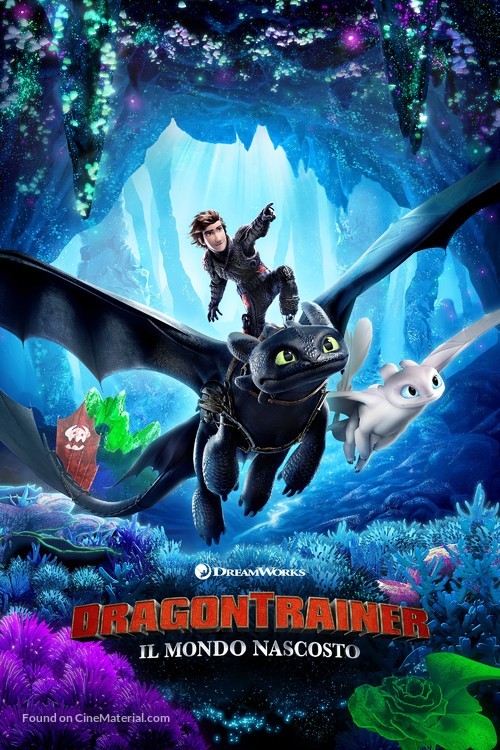How to Train Your Dragon: The Hidden World - Italian Movie Cover