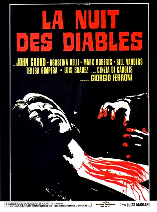 La notte dei diavoli - French Movie Poster