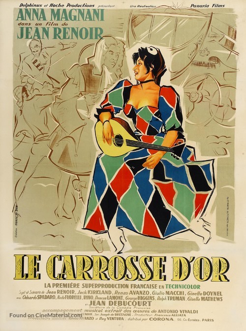 Le carrosse d&#039;or - French Movie Poster