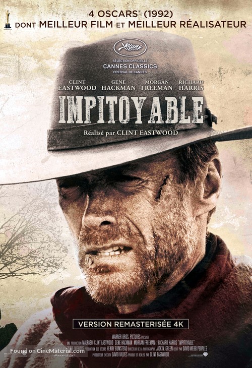 Unforgiven - French Re-release movie poster