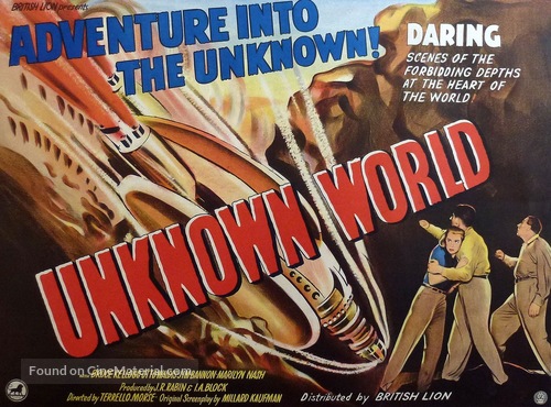 Unknown World - British Movie Poster