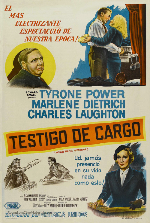 Witness for the Prosecution - Argentinian Movie Poster