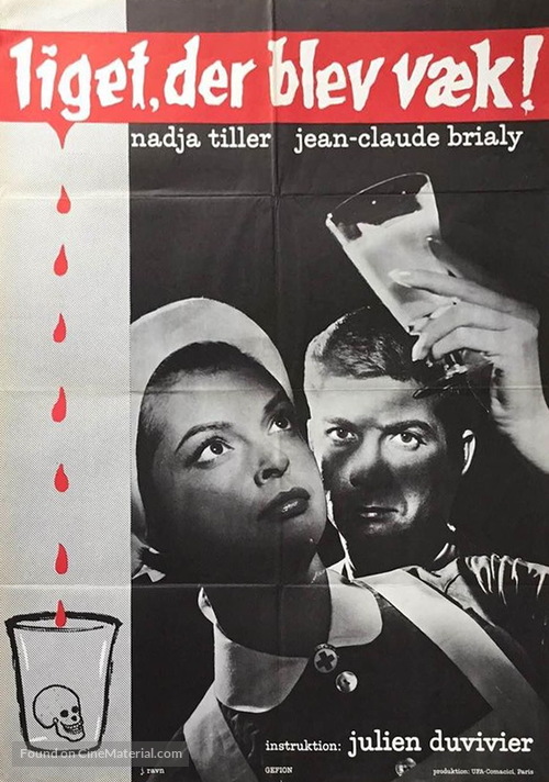 La chambre ardente - Danish Movie Poster