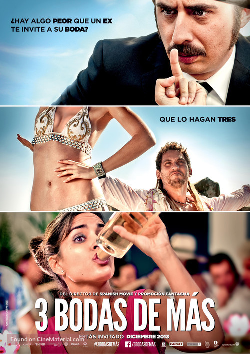 Tres bodas de m&aacute;s - Spanish Movie Poster