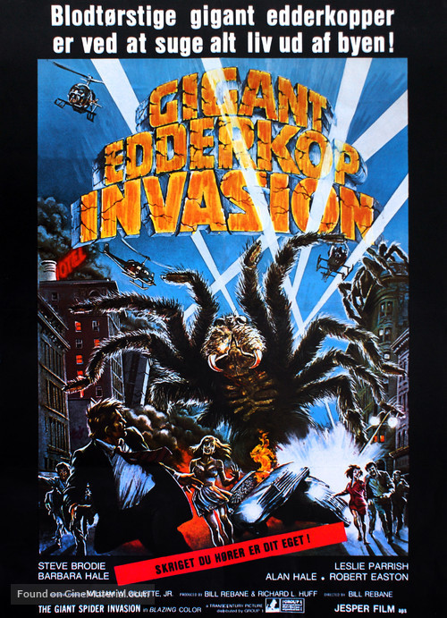 The Giant Spider Invasion - Danish Movie Poster