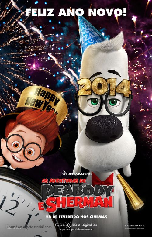 Mr. Peabody &amp; Sherman - Brazilian Movie Poster