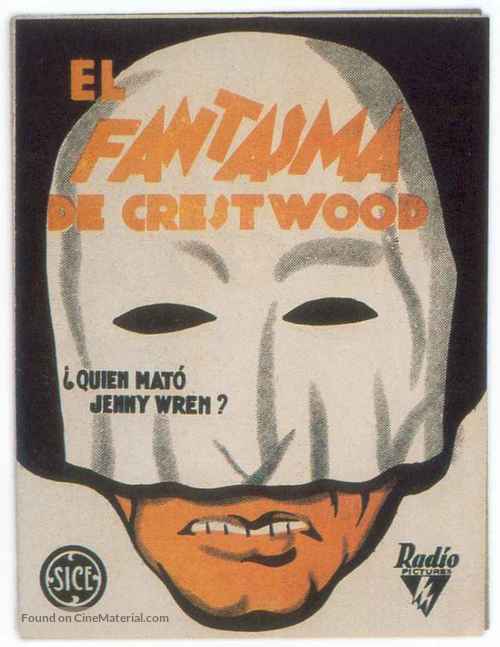 The Phantom of Crestwood - Spanish Movie Poster