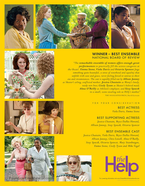 The Help - For your consideration movie poster
